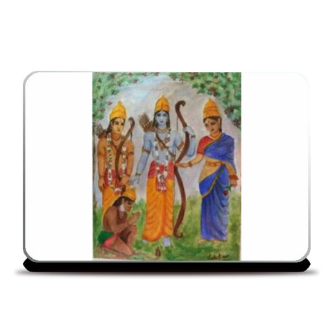 Laptop Skins, Sita, Ram, Lakshmane and Hanuman /artiste : Lalitavv, - PosterGully