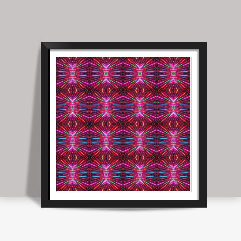 Abstract Fractal Colorful Geometric Pattern Background Square Art Prints
