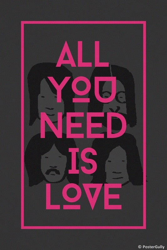 Wall Art, Beatles All You Need Is Love, - PosterGully