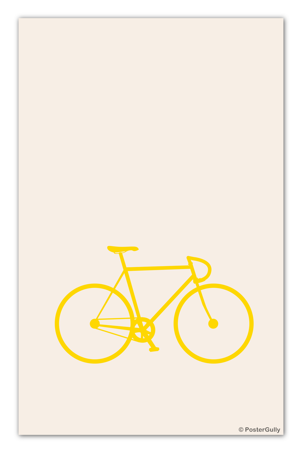 Wall Art, Bicycle Minimal Art, - PosterGully