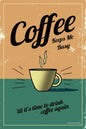 Wall Art, Coffee Keeps Me Busy Vintage, - PosterGully