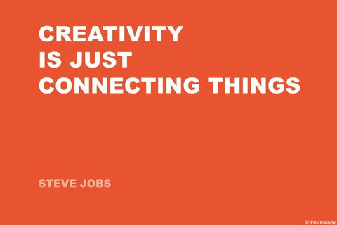 Wall Art, Connecting | Steve Jobs | Creativity Quote, - PosterGully