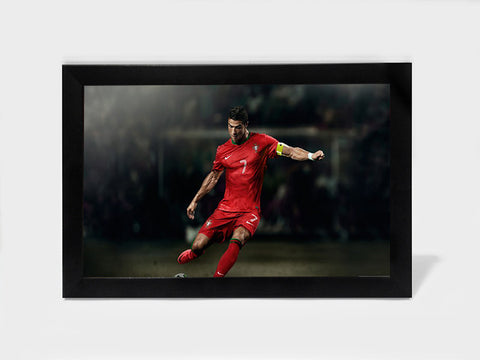 Framed Art, Cristiano Ronaldo Scores | Framed Art, - PosterGully