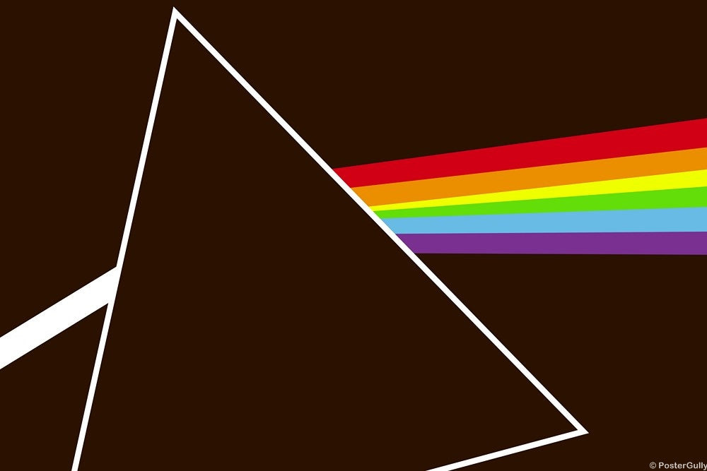 Wall Art, Dark Side Of The Moon Brown, - PosterGully