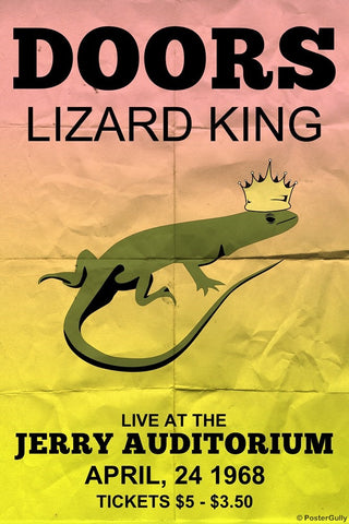 Wall Art, Doors Lizard King | Jerry Concert, - PosterGully