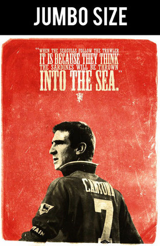 Jumbo Poster, Eric Cantona | The Legend | Manchester United | Jumbo Poster, - PosterGully