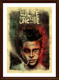 PosterGully Specials, Fight Club | Brad Pitt Artwork, - PosterGully