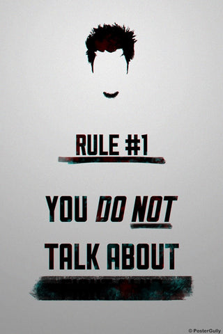 PosterGully Specials, Fight Club Artwork Rule#1, - PosterGully