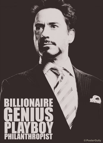 PosterGully Specials, Genius. Playboy | Iron Man, - PosterGully