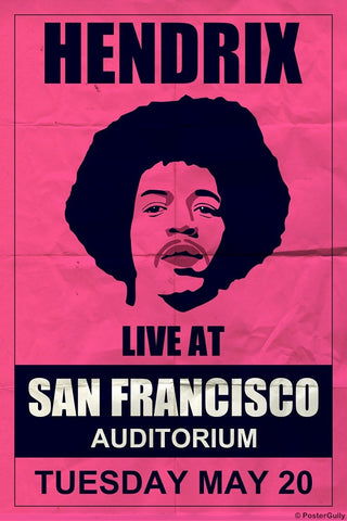 Wall Art, Hendrix | Francisco Concert, - PosterGully