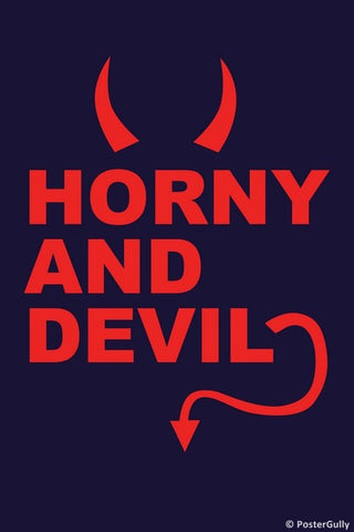 Wall Art, Horny And Devil, - PosterGully