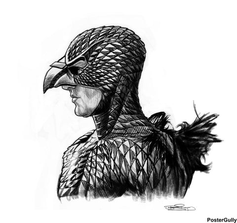 Square Art Prints, Bird Man Artwork