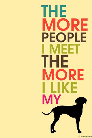 Wall Art, I Love My Dog Humour, - PosterGully