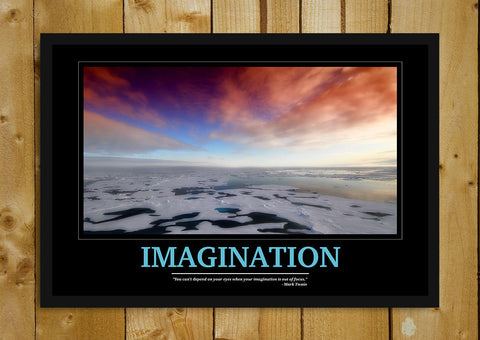 Glass Framed Posters, Imagination  Motivational Glass Framed Poster, - PosterGully - 1