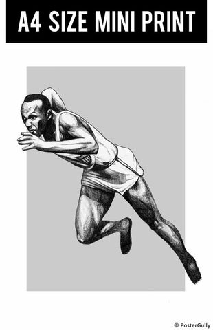 Mini Prints, Jesse Owens Artwork | Mini Print, - PosterGully
