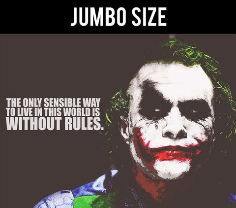 Jumbo Poster, Joker Quote | Without Rules | Jumbo Poster, - PosterGully