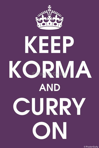 Wall Art, Keep Korma And Curry On, - PosterGully