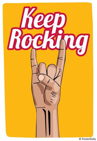 Wall Art, Keep Rocking, - PosterGully