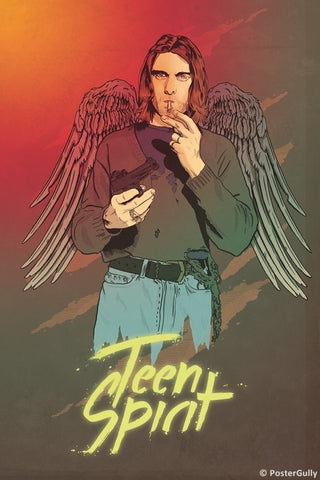 Wall Art, Kurt Cobain | Teen Spirit, - PosterGully