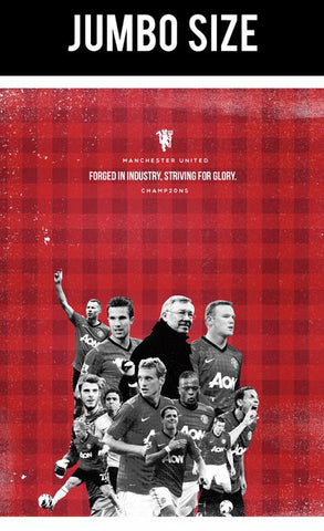 Jumbo Poster, Manchester United 20 Minimal Art | Jumbo Poster, - PosterGully