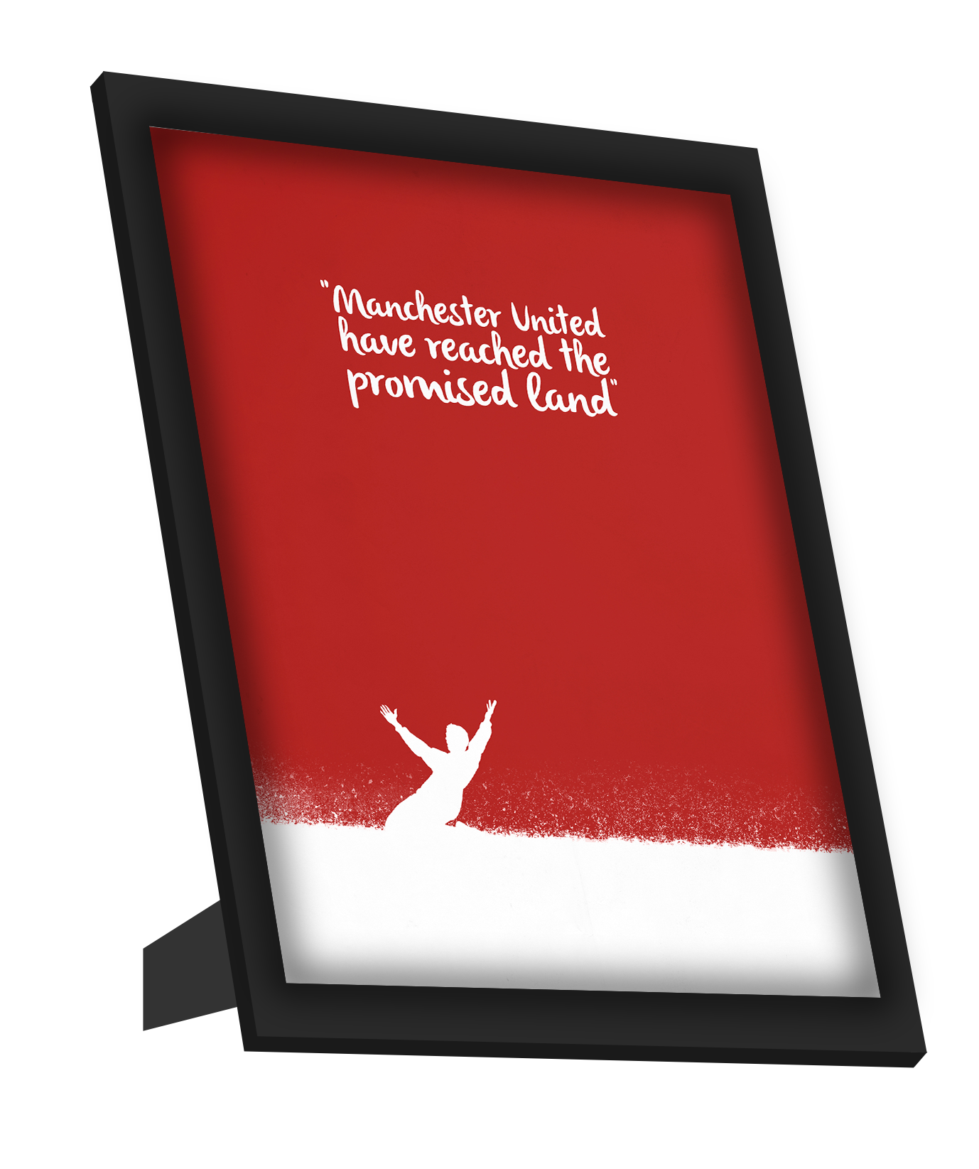 Framed Art, Manchester United | Reached Pomised Land Framed Art, - PosterGully