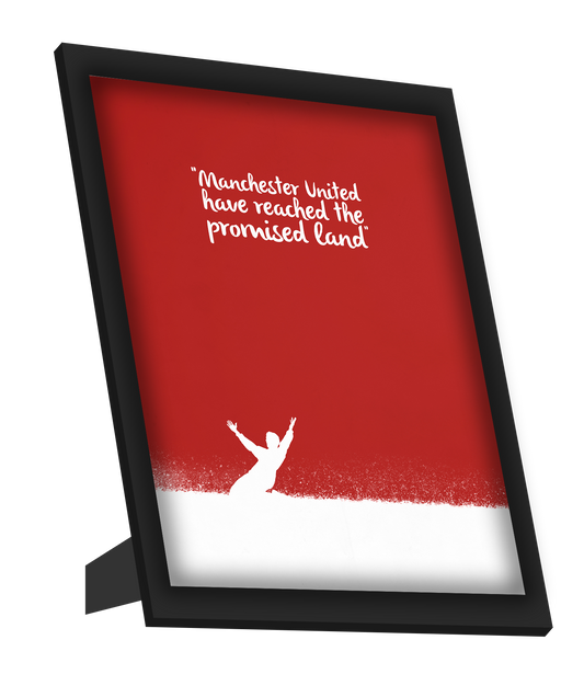 Framed Art, Manchester United | Reached Pomised Land Framed Art, - PosterGully