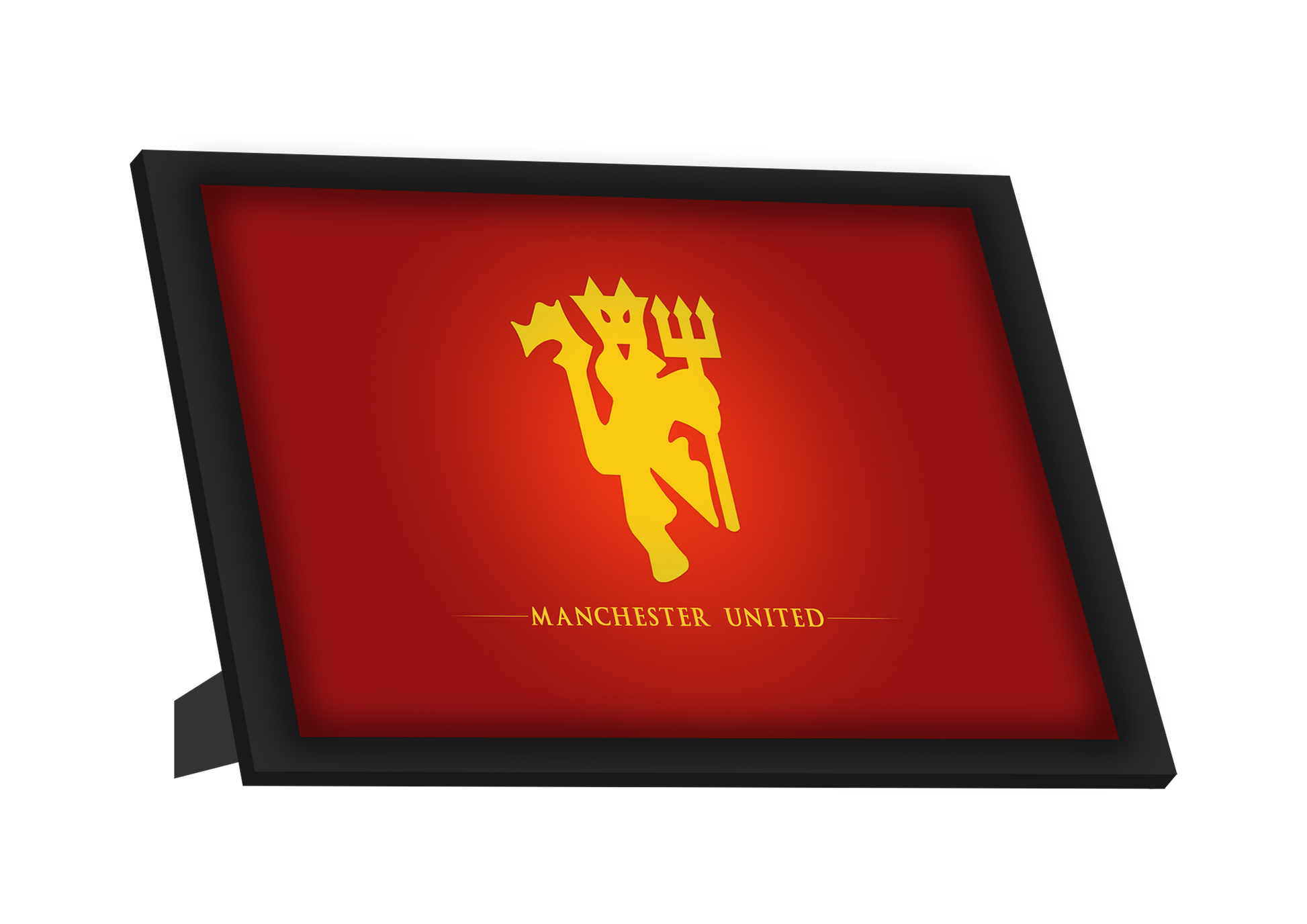 Framed Art, Manchester United | Red Devils Log Framed Art, - PosterGully