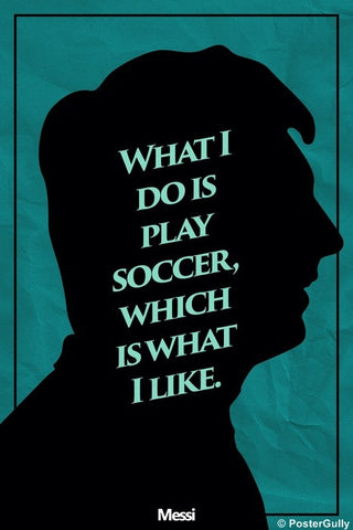 Wall Art, Messi Soccer Quote #footballfan, - PosterGully