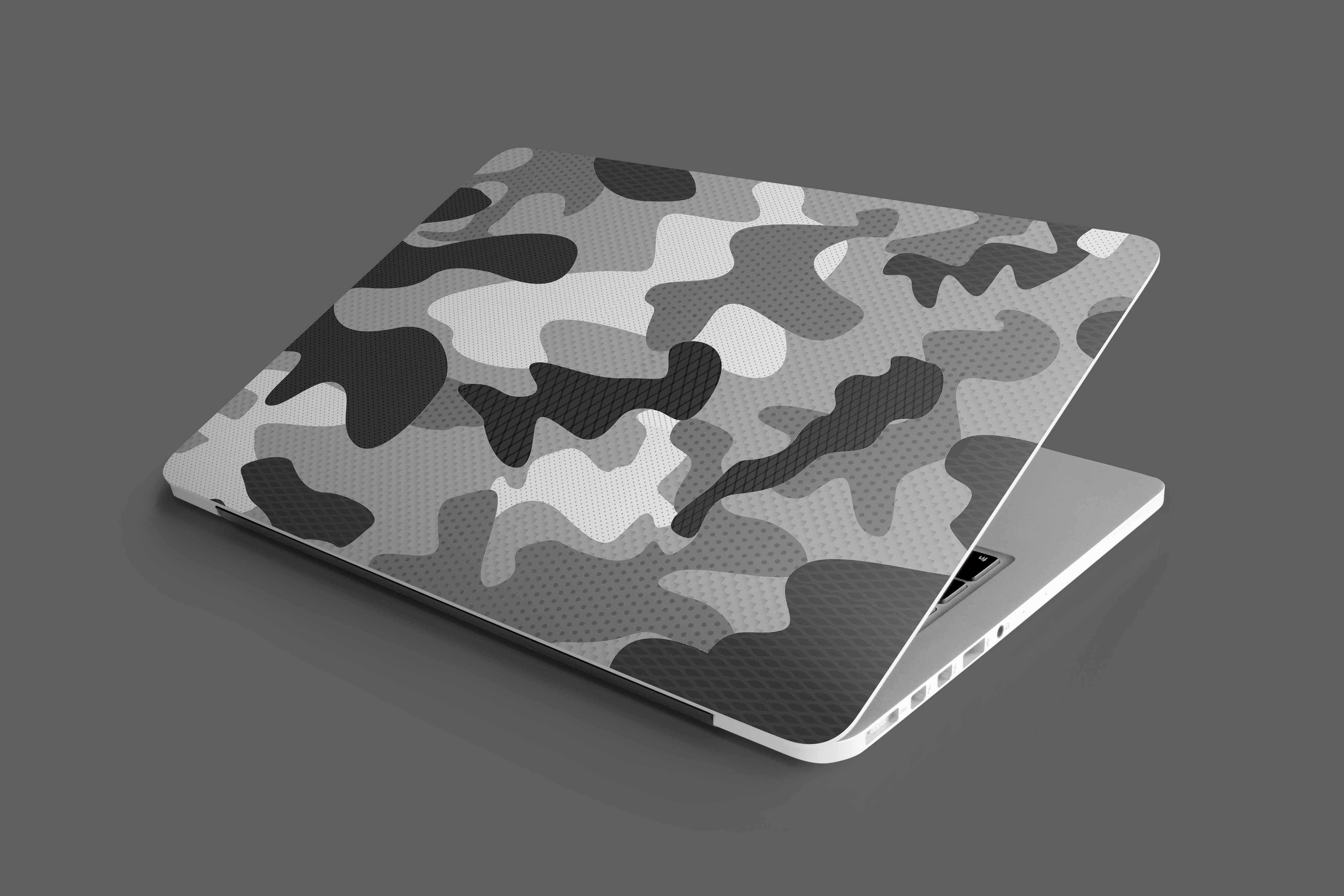 Camouflage Grey and Black Laptop Skins Buy High-Quality Posters and Framed  Posters Online - All in One Place – PosterGully