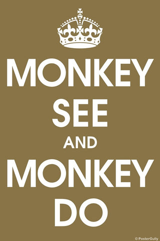 Wall Art, Monkey See And Monkey Do, - PosterGully