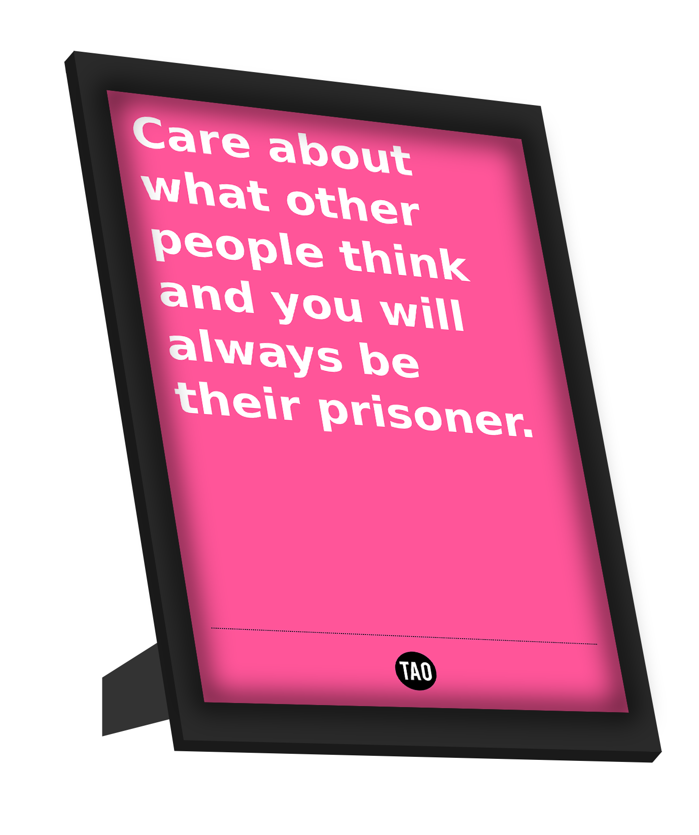 Framed Art, Other People | Tao Motivational Quote Framed Art, - PosterGully