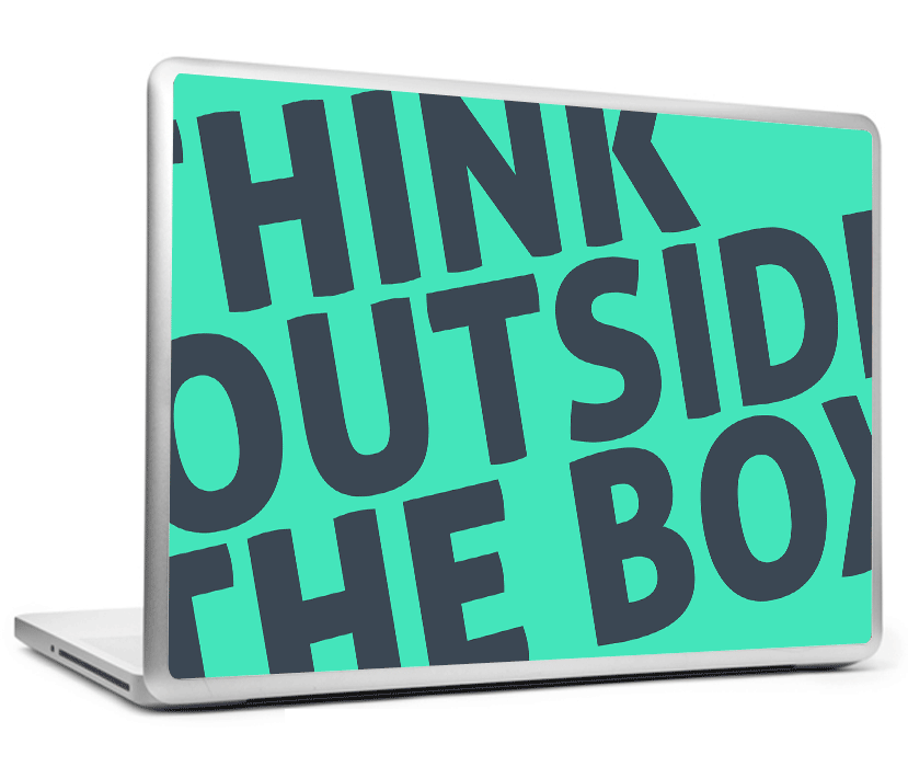Laptop Skins, Think Outside The Box Laptop Skin, - PosterGully