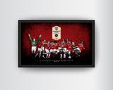 Framed Art, Manchester United Greatest 11 Framed Art Print, - PosterGully - 2