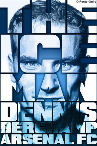 Wall Art, Ice Man | Dennis Bergkamp | Arsenal F.C, - PosterGully
