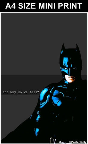 Mini Prints, Why We Fail? Batman Artwork | Mini Print, - PosterGully