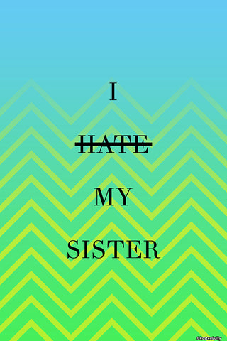Wall Art, Hate Sister Humour, - PosterGully - 1