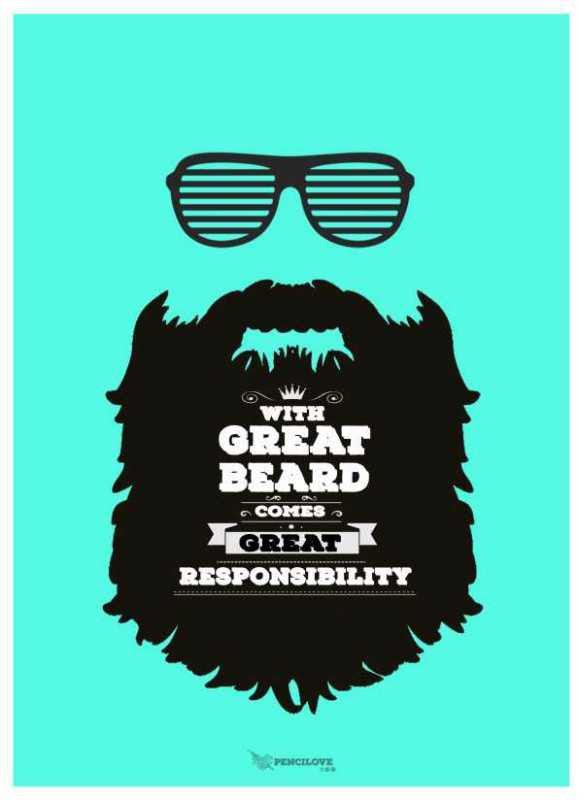 Brand New Designs, Beard Light Green Artwork
