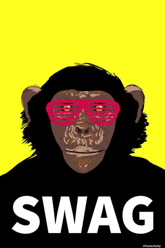 Brand New Designs, Swag Monkey Humour, - PosterGully - 1