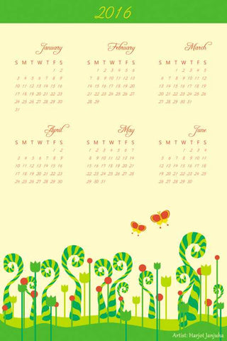 Brand New Designs, Summer Calendar Artwork