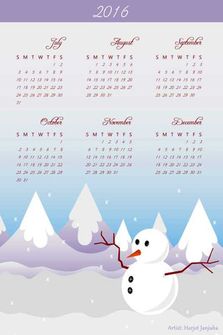 Brand New Designs, Winter Calendar Artwork