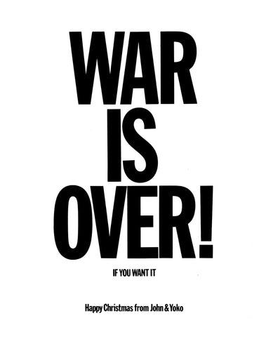 Wall Art, War Is Over!, - PosterGully