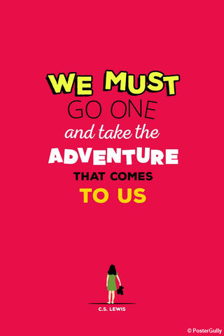 Brand New Designs, Adventures Narnia Typography, - PosterGully - 1