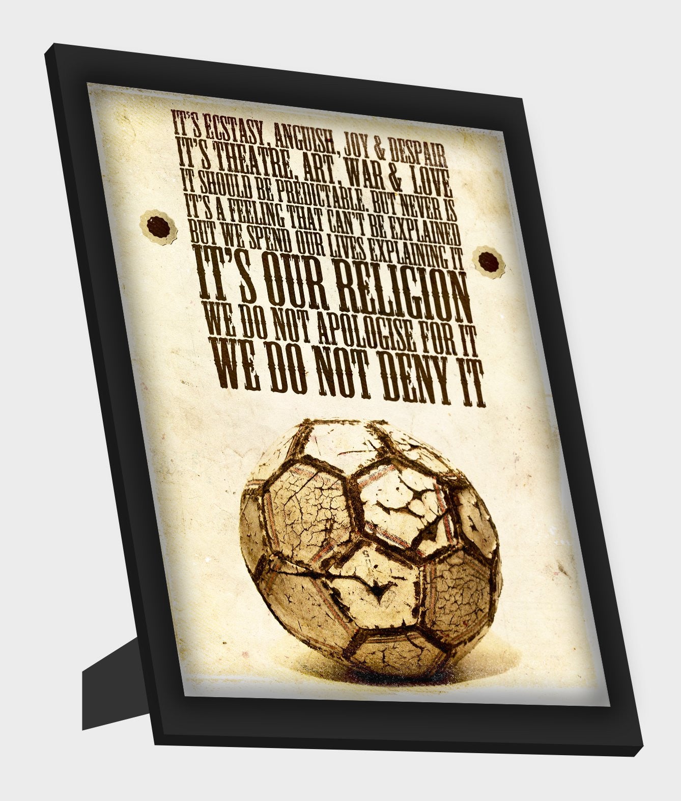 Framed Art, Football is Religion Framed Art, - PosterGully