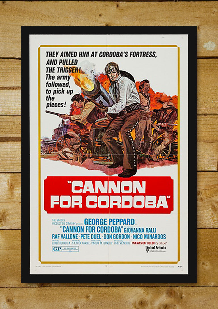 Wall Art, Cannon For Cordoba | Retro Movie Poster, - PosterGully - 2