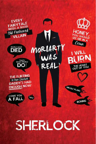 Brand New Designs, Moriarty Sherlock Quotes Artwork