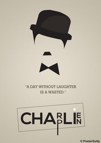PosterGully Specials, Charlie Chaplin | Minimal Artwork, - PosterGully