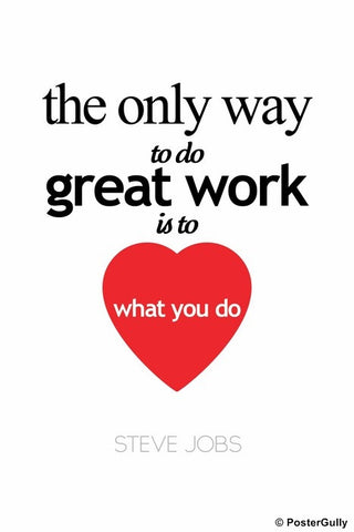 Wall Art, Steve Jobs | Heart What You Do, - PosterGully