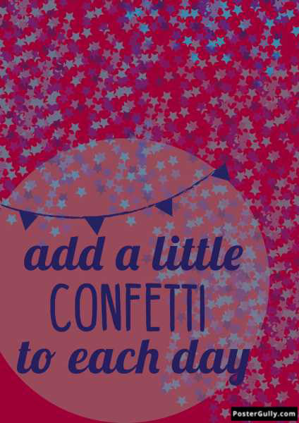 Wall Art, Confetti To Each day Arwork 3