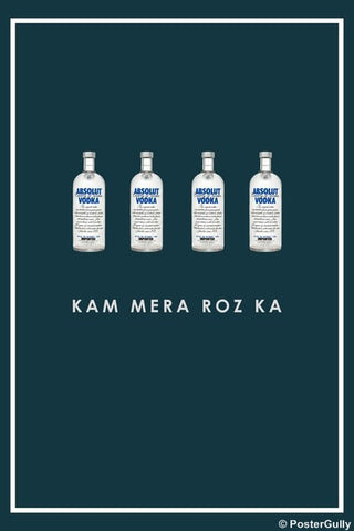 Wall Art, 4 Bottle Vodka | Honey Singh, - PosterGully