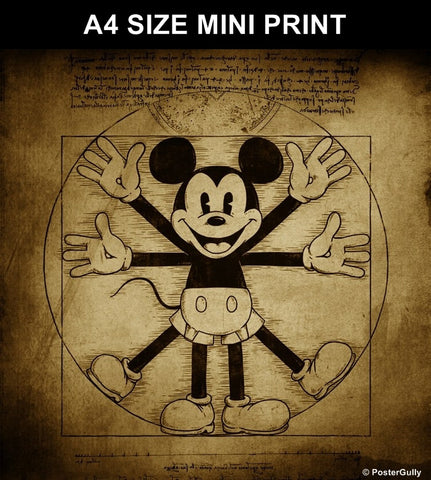 Mini Prints, Vitruvian Mouse Artwork | Mini Print, - PosterGully